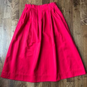 Zara Red Midi Skirt (Day or Evening)